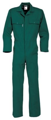 Afbeeldingen van Overall + drukknoop Basic 2096 flesgroen 60