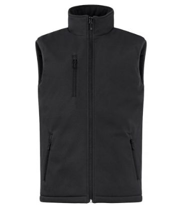 Afbeeldingen van Bodywarmer softshell paddel zwart XL