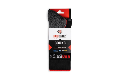 Afbeeldingen van REDBRICK Werksokken all season grijs/zwart 43-46