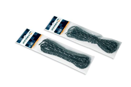 Afbeeldingen van Schoenveters kevlar zwart/grijs 120CM