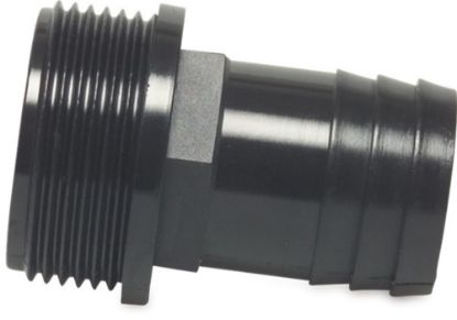 Afbeeldingen van Slangtule PP type rec zwart 1"X19MM buitendraad/slangtule 6bar