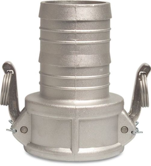 Afbeeldingen van Snelkoppeling aluminium 3"X75MM M-deel Camlock C/slangtule 7,5bar