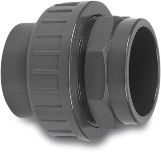 Afbeeldingen van VDL Koppeling PVC-U type A grijs 20MM lijmmof 16bar