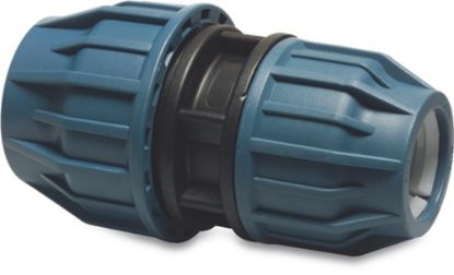 Afbeeldingen van JASON Verloopkoppeling PP zwart/blauw 32X25MM knel 16bar DVGW/KIWA/WRAS/SVGW
