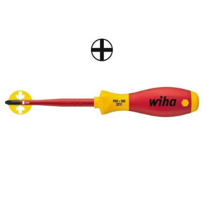 Afbeeldingen van WIHA Schroevendraaier SoftFinish electric 3211 slimFix PH1 80MM