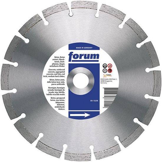 Afbeeldingen van FORUM Diamantzaagblad laser 125X22,2X2,4MM