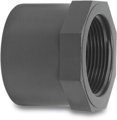 Afbeeldingen van VDL Inlijmring PVC-U grijs 50MMX1" lijmspie/binnendraad 16bar