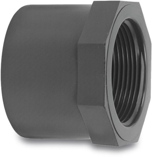Afbeeldingen van VDL Inlijmring PVC-U grijs 40MMX1" lijmspie/binnendraad 16bar