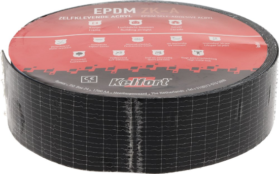 Afbeeldingen van KELFORT EPDM FOLIE ZWART ZK-ACRYL 50mm x20m