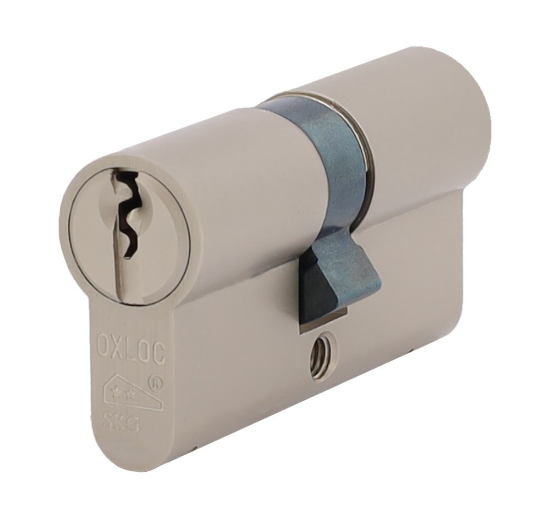 Afbeeldingen van OXLOC Profielcilinder dubbel O5 nood- en gevarenfunctie vernikkeld 35/40MM SKG**