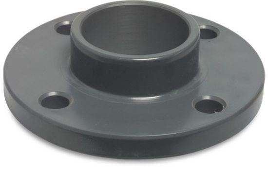 Afbeeldingen van PROFEC Lijmflens PVC-U grijs DN65X75MM DIN flens/lijmmof 16bar PN10/16