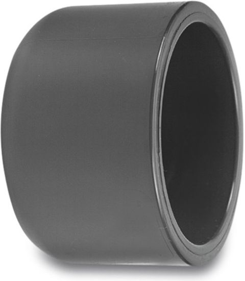 Afbeeldingen van VDL Eindkap PVC-U grijs 90MM lijmmof 16bar