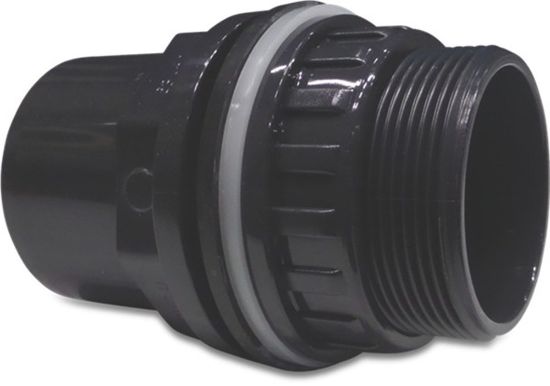 Afbeeldingen van VDL Doorvoer PVC-U grijs 20/25MMX¾" lijmmof/spie/buitendraad 10bar