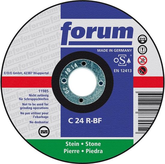 Afbeeldingen van FORUM Doorslijpschijf recht t.b.v. steen 230X3,0MM