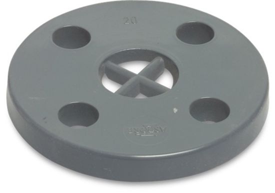 Afbeeldingen van PROFEC Blindflens PVC-U grijs DN110 DIN flens 16bar PN10/16