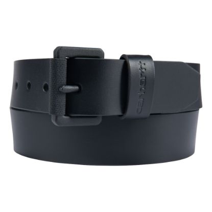 Afbeeldingen van Riem leer met rolgesp 800621 zwart W40