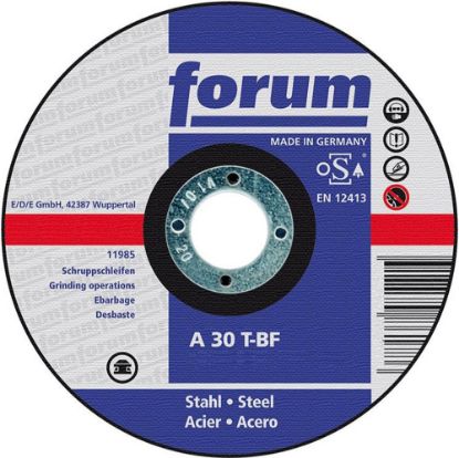 Afbeeldingen van FORUM Afbraamschijf gebogen t.b.v. staal- en gietijzerbewerking 180X8MM