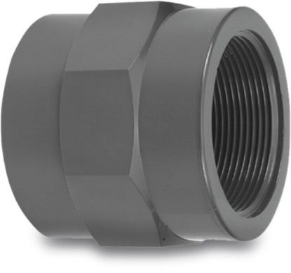 Afbeeldingen van VDL Overgangssok PVC-U grijs 16MMX⅜" lijmmof/binnendraad 10bar