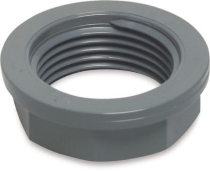 Afbeeldingen van VDL Opsluit moer PVC-U grijs 4" binnendraad