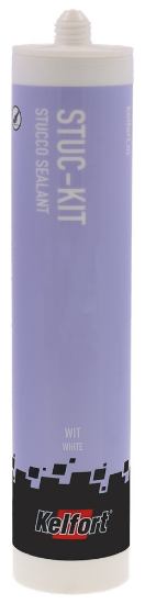 Afbeeldingen van KELFORT Acrylaatkit met korrelstructuur wit 310ML