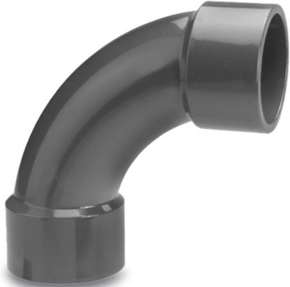 Afbeeldingen van VDL Bocht 90° PVC-U grijs 25MM lijmmof 16bar