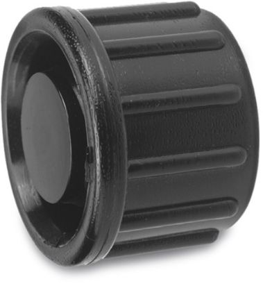 Afbeeldingen van VDL Eindkap PP zwart 20MM knel