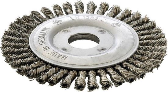 Afbeeldingen van FORUM Ronde borstel getordeerd staaldraad 125X6MM