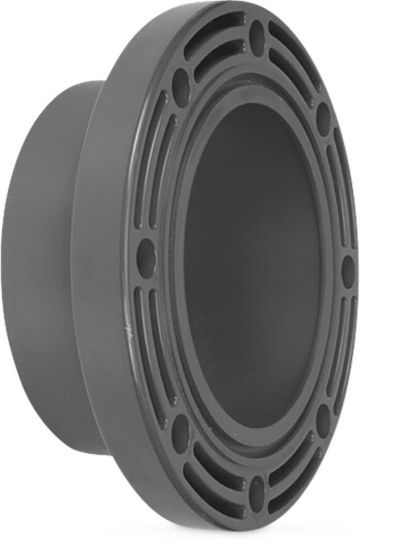 Afbeeldingen van VDL Lijmflens (O-ring) PVC-U grijs 250MM lijmmof