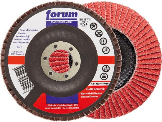 Afbeeldingen van FORUM Lamellenschijf gebogen keramisch 125MM K80