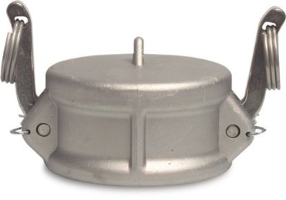 Afbeeldingen van Blindkoppeling aluminium M-deel Camlock DC 4" 6bar