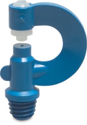 Afbeeldingen van VDL Nevelsproeier 360° nylon blauw/wit ⅜WW buitendraad 1MM