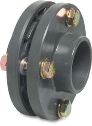 Afbeeldingen van PROFEC Flensset PVC-U grijs 125MM lijmmof DN110 10bar PN10/16
