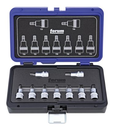 Afbeeldingen van FORUM Inzetstukkenset ½" TORX 9x