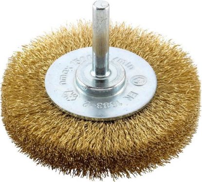 Afbeeldingen van FORUM Ronde borstel gegolfd messingdraad 60MM