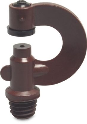 Afbeeldingen van VDL Boogsproeier 360° nylon groen ⅜WW buitendraad 2MM