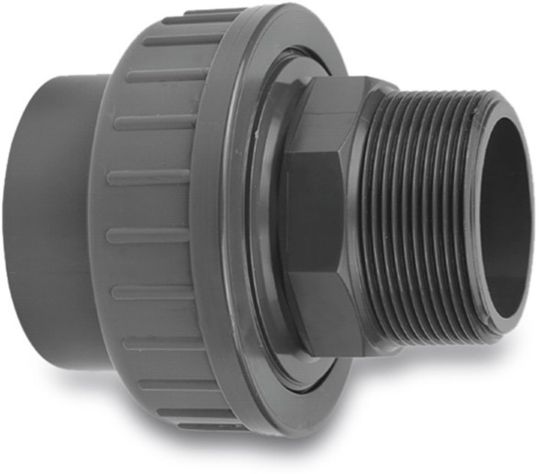 Afbeeldingen van VDL Verbindingskoppeling PVC-U ¾"X25MM buitendraad/lijmmof 16bar