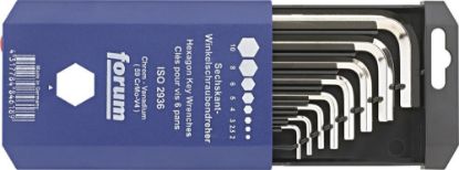 Afbeeldingen van FORUM Haakse inbussleutelset DIN911 2-10MM 8x