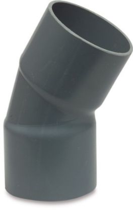 Afbeeldingen van PROFEC Bocht 30° handgevormd PVC-U grijs 200MM lijmmof 12,5bar