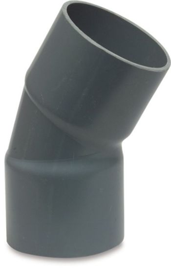 Afbeeldingen van PROFEC Bocht 30° handgevormd PVC-U grijs 225MM lijmmof 10bar