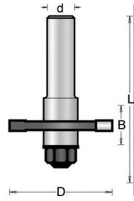 Afbeeldingen van Schijffrees S8MM 40X4X58MM