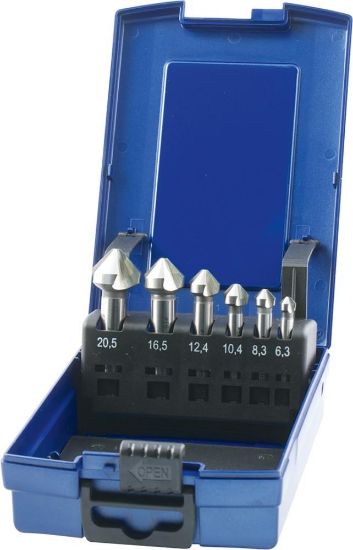 Afbeeldingen van FORUM Verzinkfrezenset HSS 90° DIN335-C 6,3-25,0MM 5x