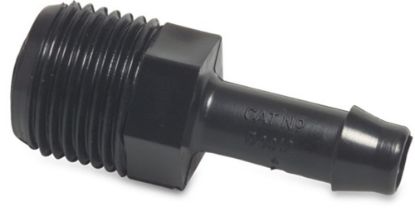 Afbeeldingen van Slangtule PA (nylon) type WF zwart ¾"X19MM buitendraad/slangtule 10bar