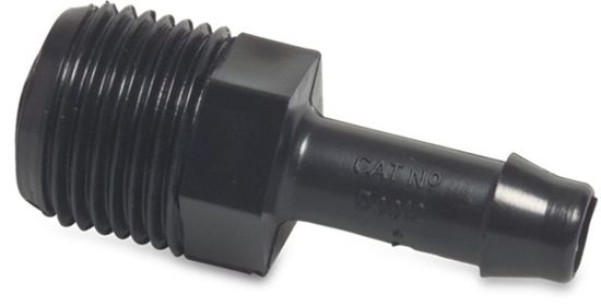 Afbeeldingen van Slangtule PA (nylon) type WF zwart ¾"X19MM buitendraad/slangtule 10bar