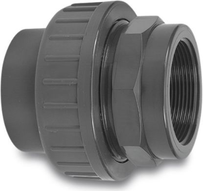 Afbeeldingen van VDL Koppeling PVC-U type A grijs ¼"X10MM binnendraad/lijmmof 16bar