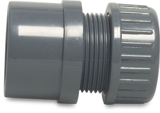 Afbeeldingen van VDL Reparatiekoppeling zacht PVC-U grijs 90/75X63MM lijmmof/spie/knel 10bar