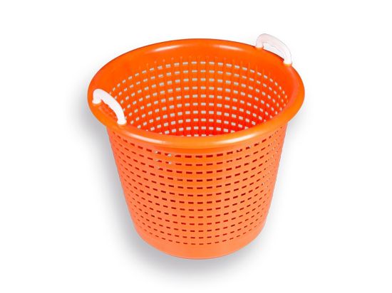 Afbeeldingen van Afvalmand kunststof oranje 58L