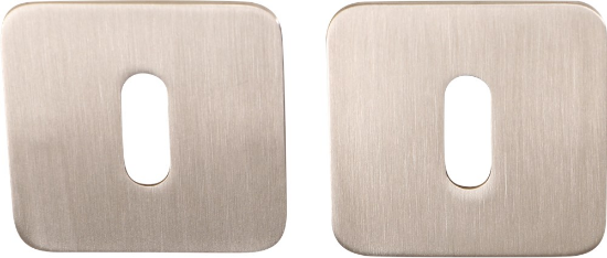 Afbeeldingen van OXLOC Sleutelrozet RVS mat 2MM 4-kant OVL sleutelgat