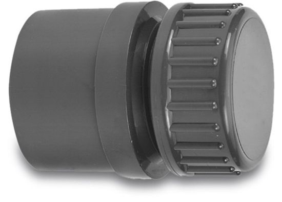 Afbeeldingen van VDL Eindset PVC-U grijs 40/50MMX1.¼" lijmmof/spie 10bar
