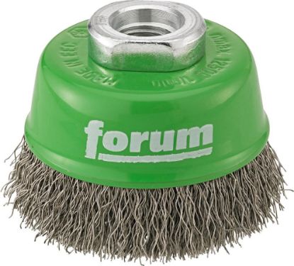 Afbeeldingen van FORUM Komborstel gegolfd RVS M14 80MM