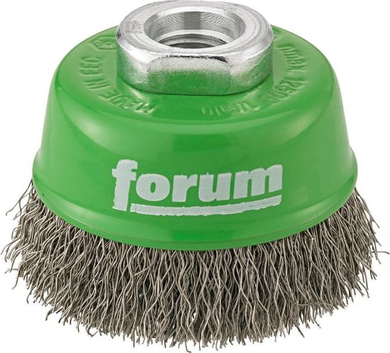 Afbeeldingen van FORUM Komborstel gegolfd RVS M14 80MM